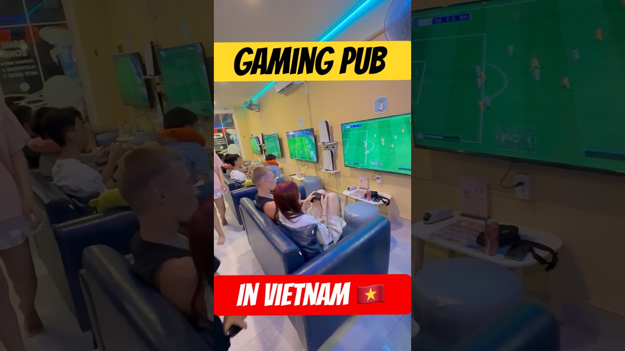 Exploring a Gaming Pub in Da Nang | Private Nintendo Switch & Netflix Room Tour 🇻🇳 #vietnam #gaming