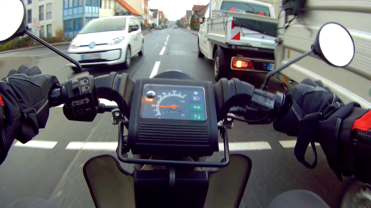 Simson SR50 mit MS50 Motor - kleine Testfahrt