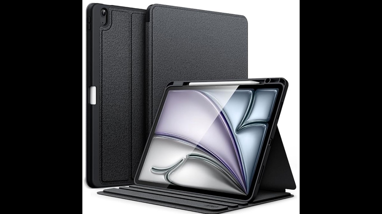 iPad Air 13 M4 Setup 2026 | JETech Case, ESR Vertical Stand Case & Paper Feel Screen Protector