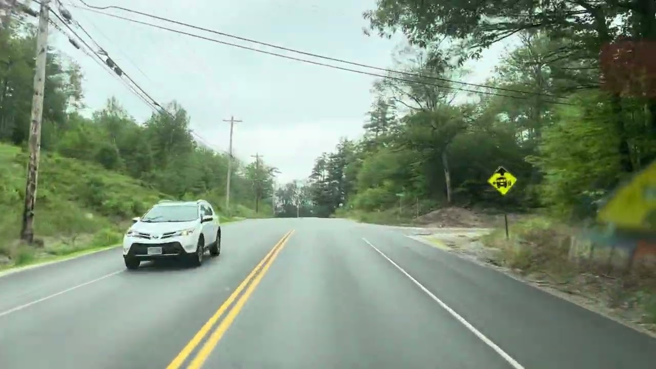Driving through Moultonborough, New Hampshire