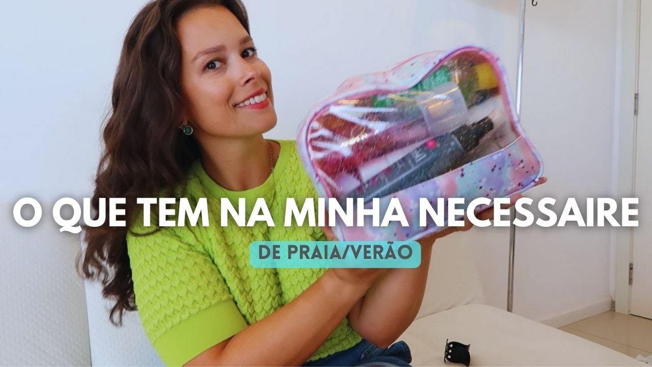O QUE TEM NA MINHA NECESSAIRE DE VERÃO/PRAIA + DICAS 🏖️ | Carolina Trufero