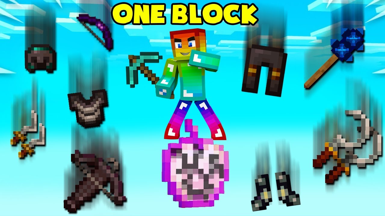 MINI GAME : CUỘC CHIẾN SINH TỒN ONE BLOCK ** NOOB CÓ VŨ KHÍ ĐÁNH NHANH NHƯ HACKER ??