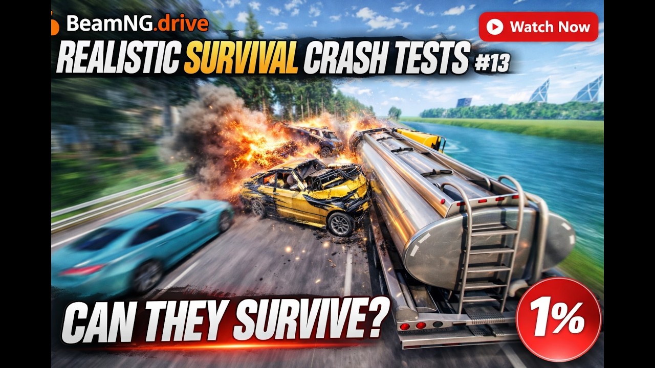 Best Realistic Survival Crashes #13 | BeamNG.drive#beamngdrive