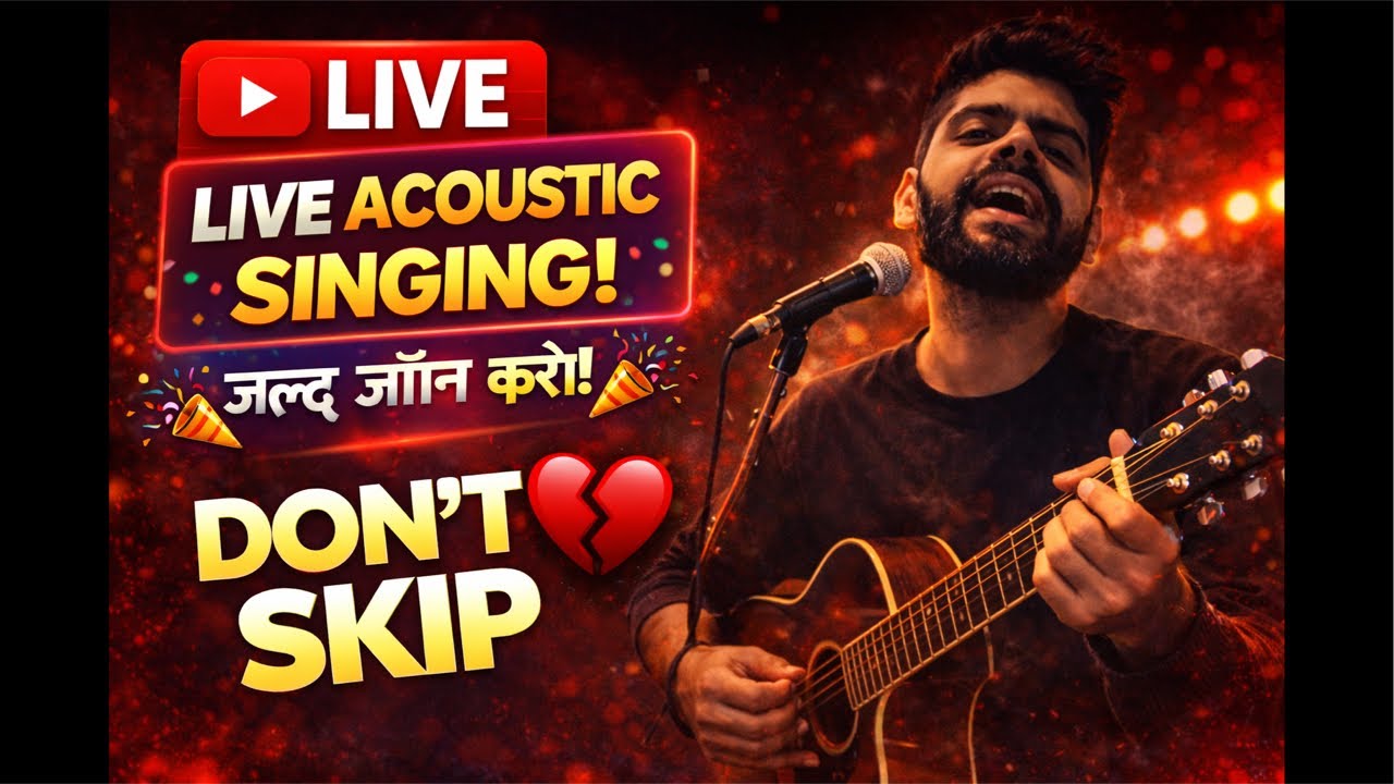 WARNING ⚠️ Dil Chu Jaayega | Live Acoustic Singing
