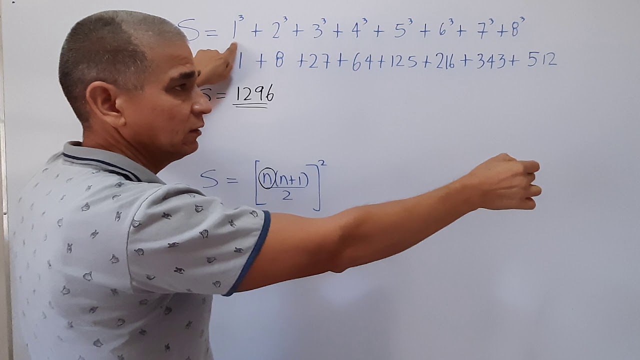 0292 C&aacute;lculo Integral sumar los cubos de los n&uacute;meros del 1 a n