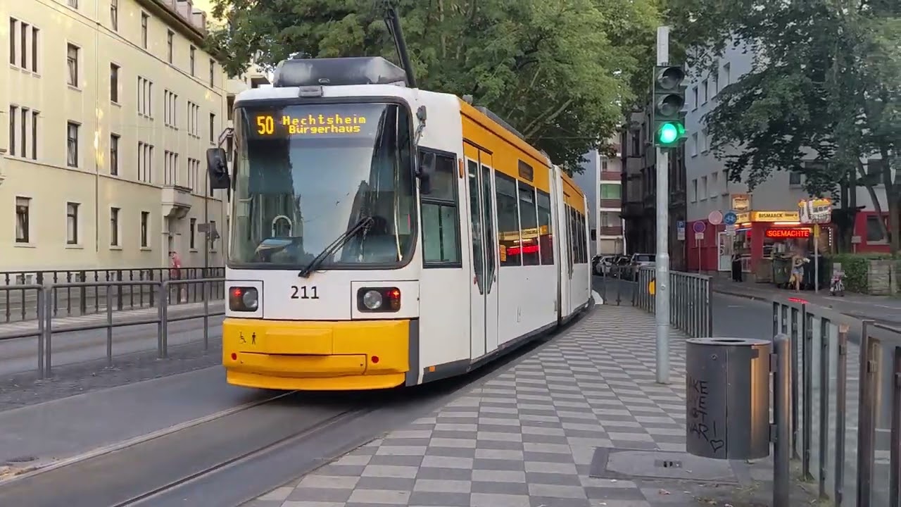 Straßenbahnen – Trams in Mainz: Die Strecke nach Gonsenheim mit Wendestelle an der Elbestrasse