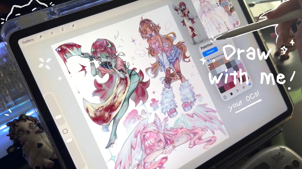 drawing my followers OCs + china mini vlog ⋆.˚🦢⋆ iPad asmr