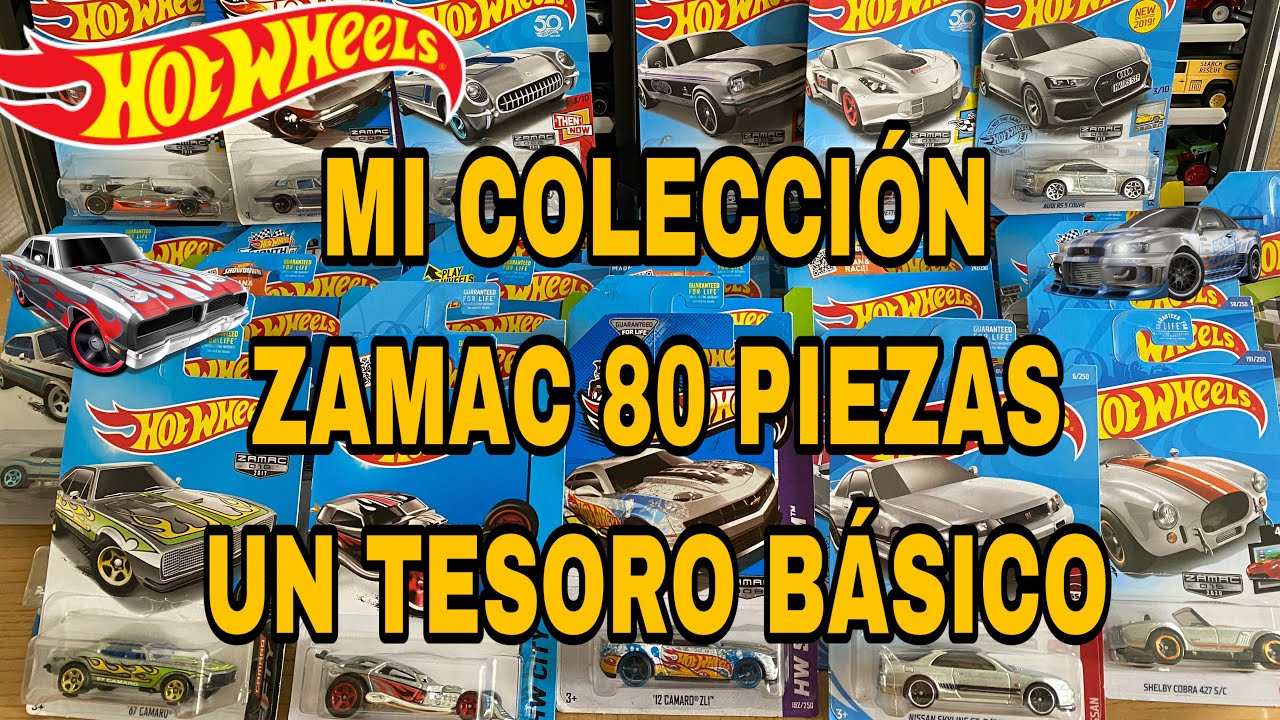 HOTWHEELS ZAMAC UN TESORO BÁSICO 80 piezas mi colección