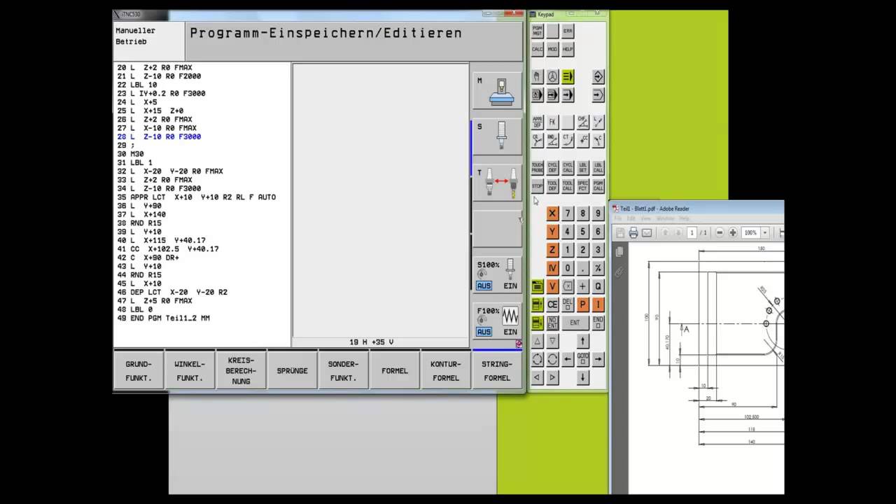 Label (LBL) als Unterprogramm oder Programmteilwiederholung
