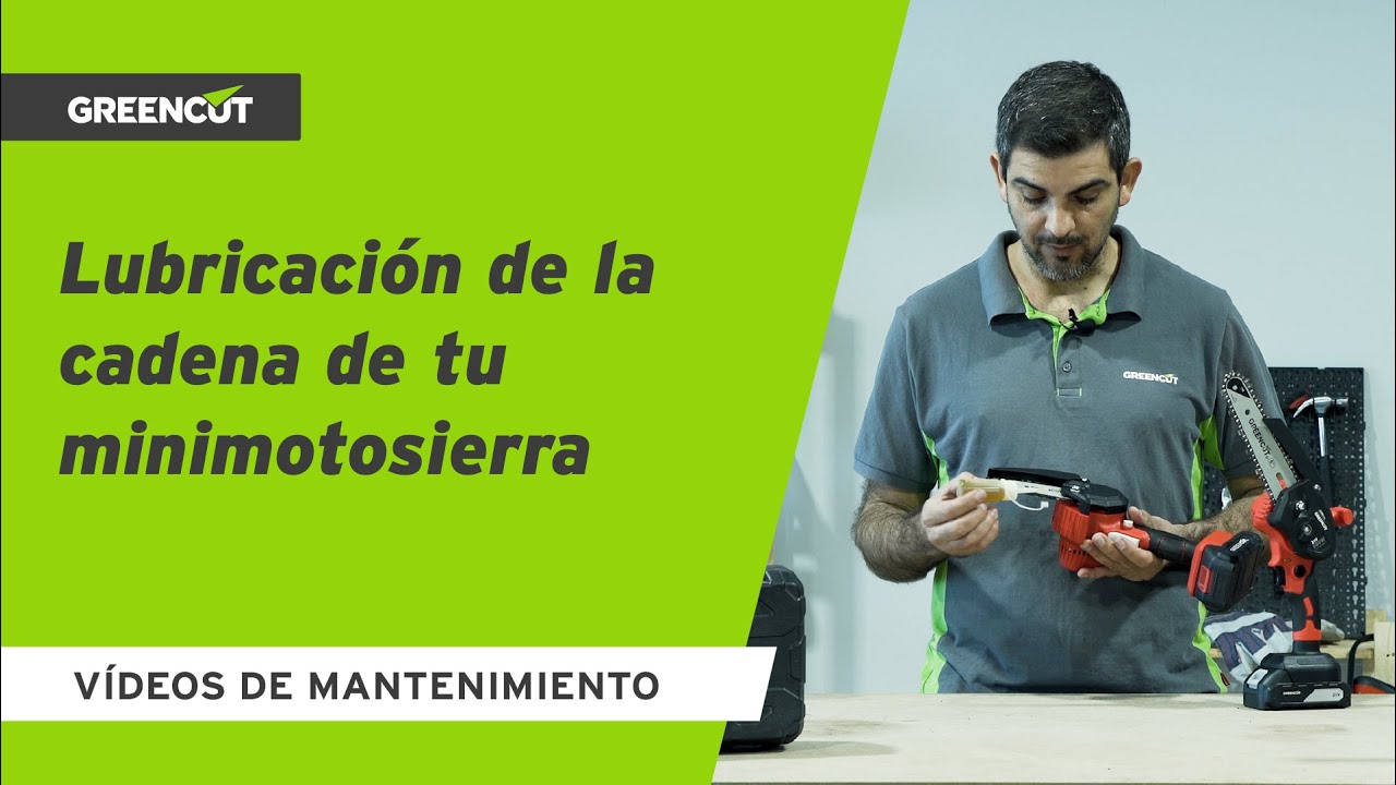 🔧 &iquest;C&Oacute;MO lubricar  correctamente la CADENA de tu MINIMOTOSIERRA?