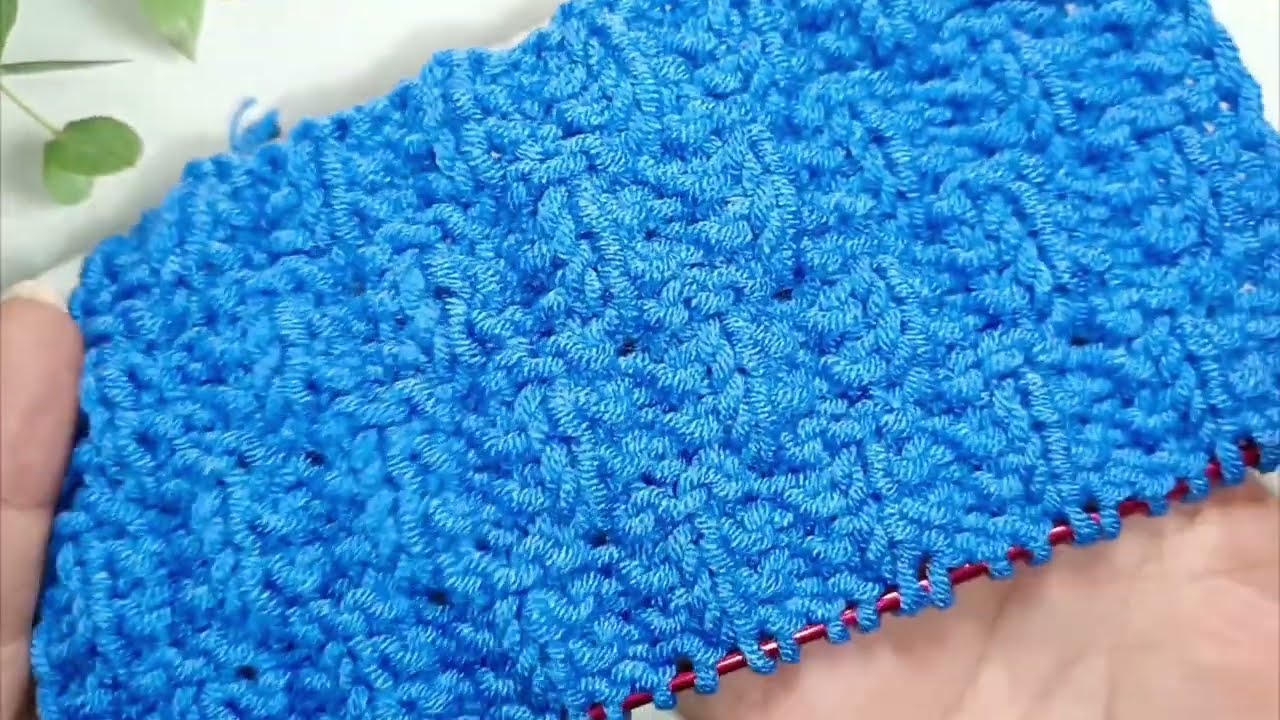 Double-Sided Relief Stitch. It's easy to knit! 