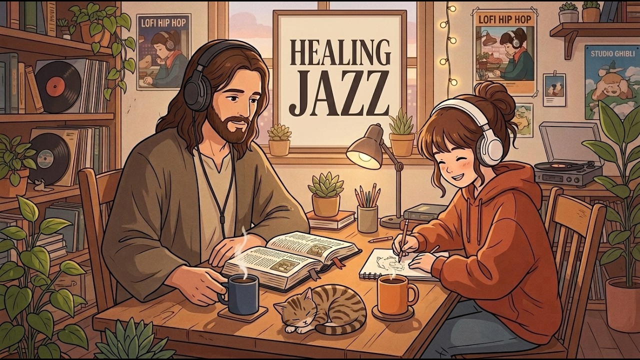 Healing Psalms ☕ | Christian Lo-Fi & Smooth Jazz for Study, Work, and Sleep