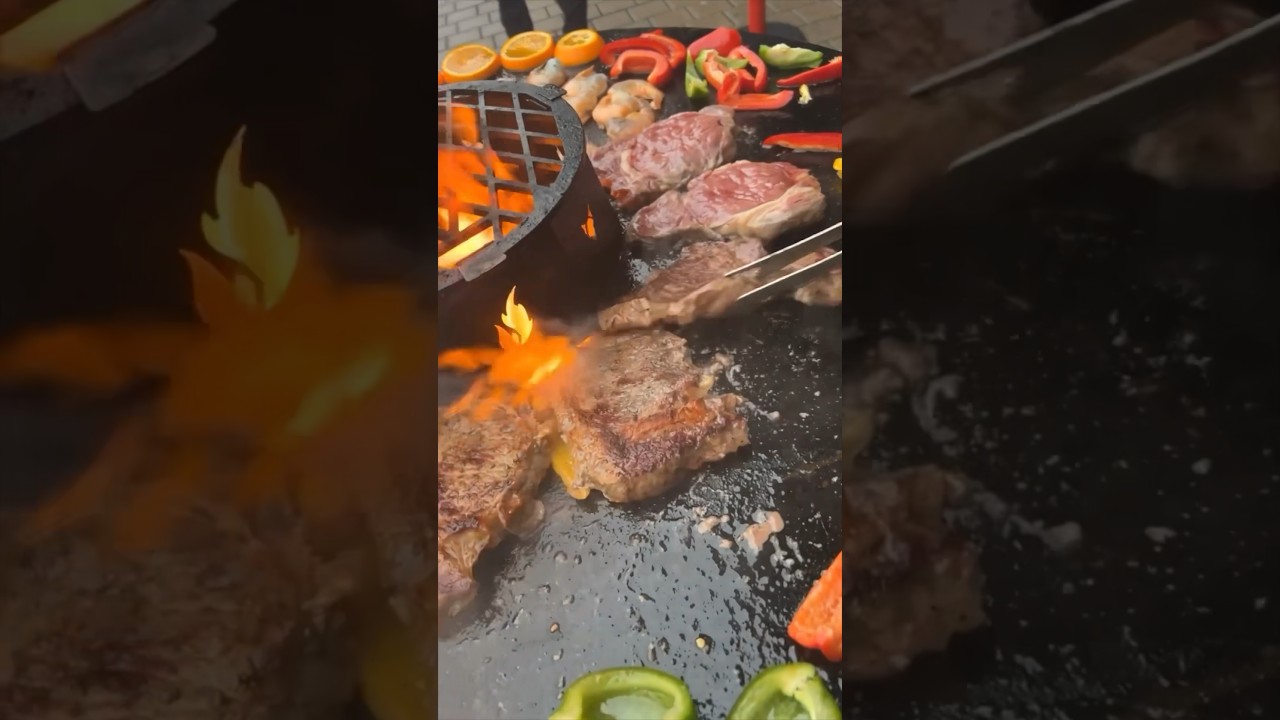 🔥 Die FENNEK Feuerplatte in ihrem Element🔥&bull;#outdoorcooking #outdoorkitchen