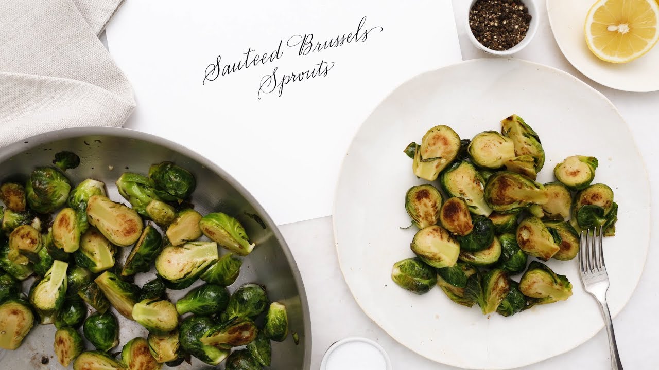 Skillet Sauteed Brussels Sprouts- Martha Stewart