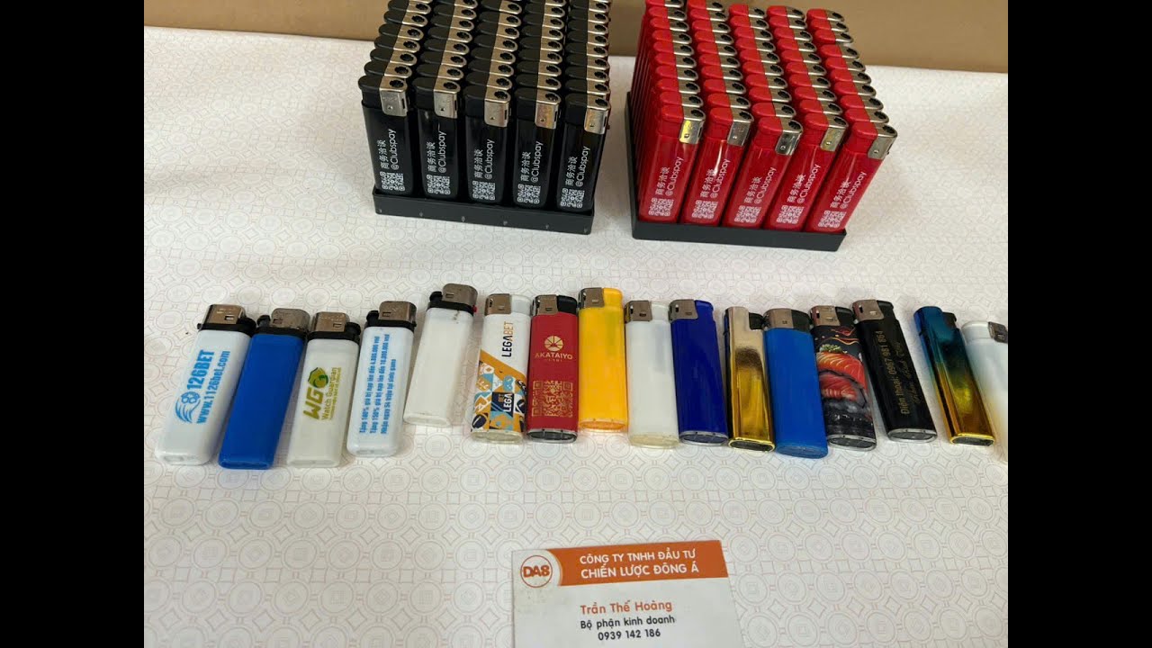 Sản xuất bật lửa in logo