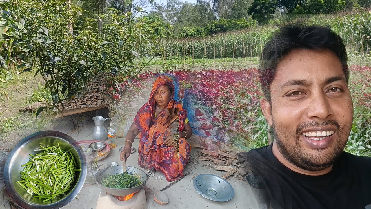 কচুর লতি মোয়া মাছের অসাধারন তরকারি সাথে ক্ষেতের শাক ভাজি দেশী মুরগির ডিম দিয়ে সজনার ডাল রেসিপি ।