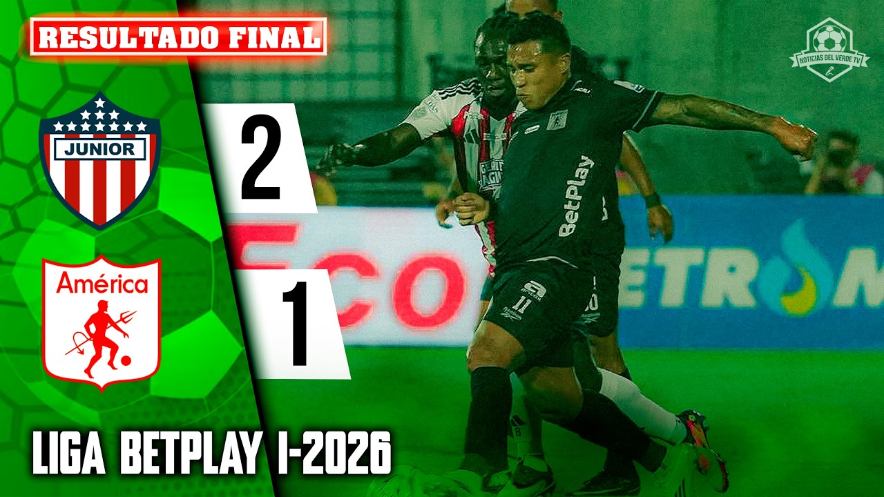 JUNIOR VS AMERICA EN VIVO / LIGA BETPLAY 2026 - FECHA 7