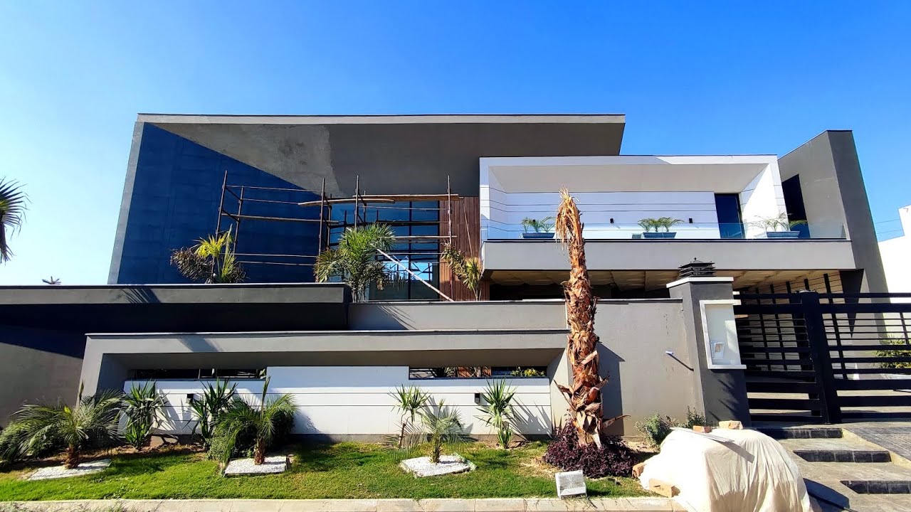 01 Canal Luxury Designer House with swimming pool in Abdullah Gardens Faisalabad available for Sale