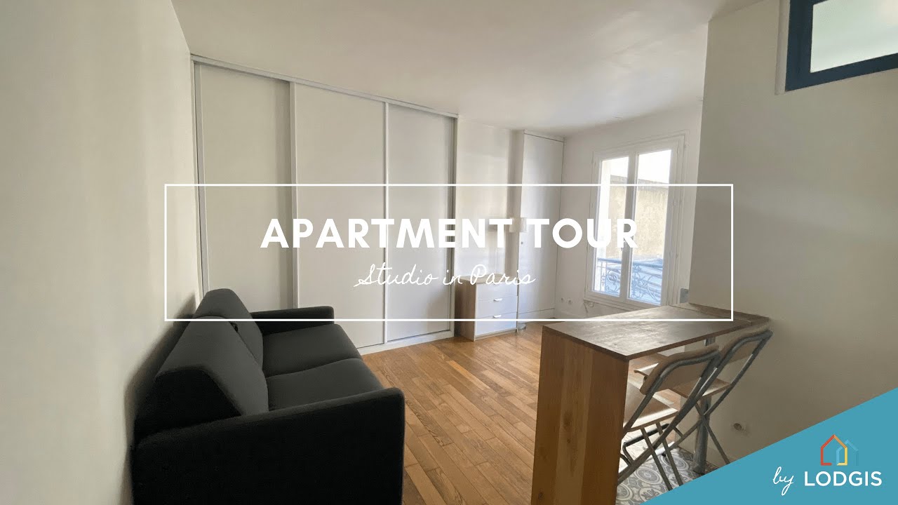 Apartment Tour // Furnished  19m2 in Paris – Ref : 12021777