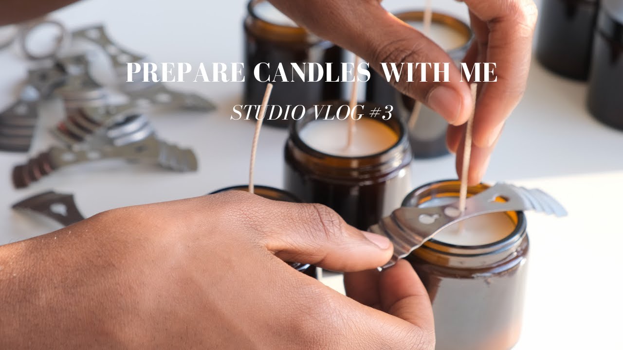 CANDLE STUDIO VLOG #3 | PREPARE CANDLES WITH ME. RELAXING MUSIC / ASMR STYLE