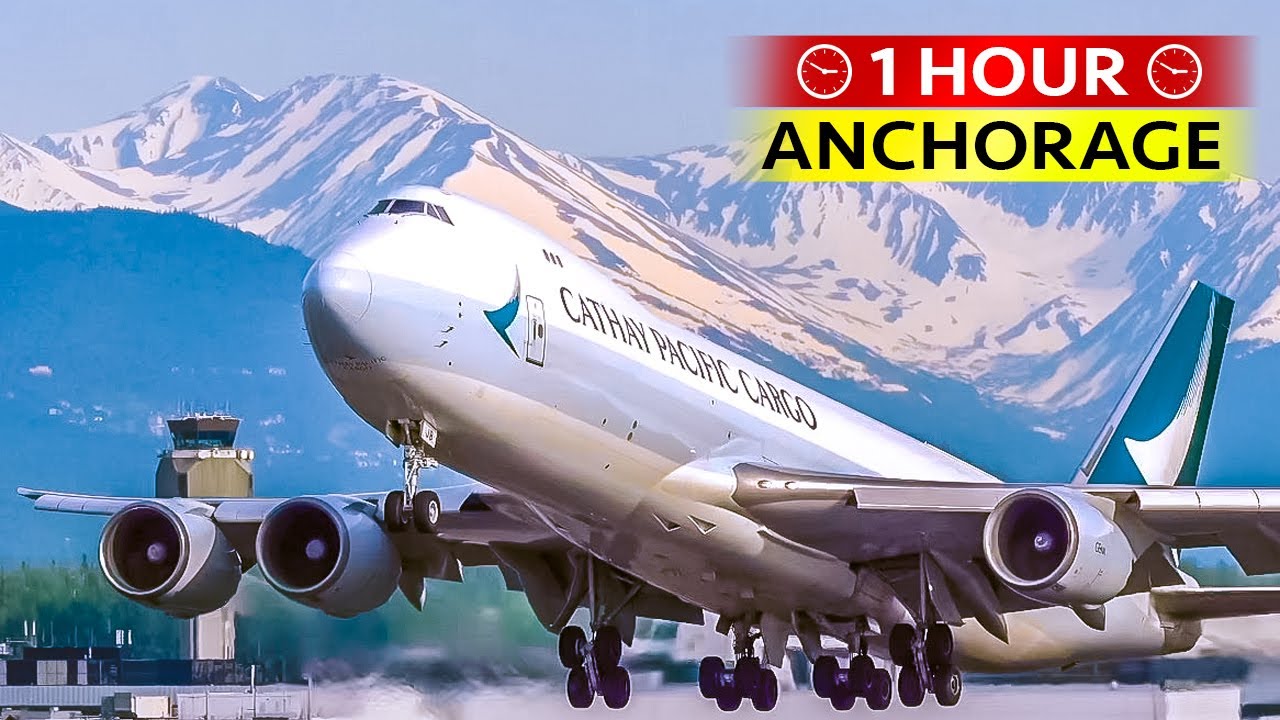 1 Hour of Plane Spotting at ANCHORAGE (2023)