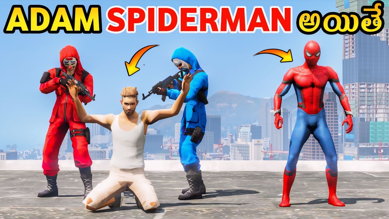 Adam Became Spiderman In Gta 5 | Gta 5 Gameplay In Telugu