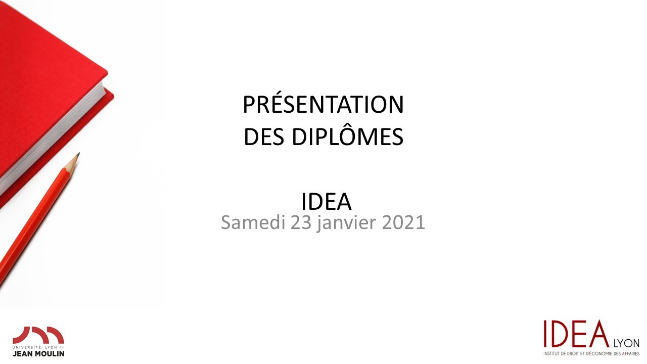 Pr&eacute;sentation des Masters I.D.E.A. (Institut de Droit et d&rsquo;&Eacute;conomie des Affaires)