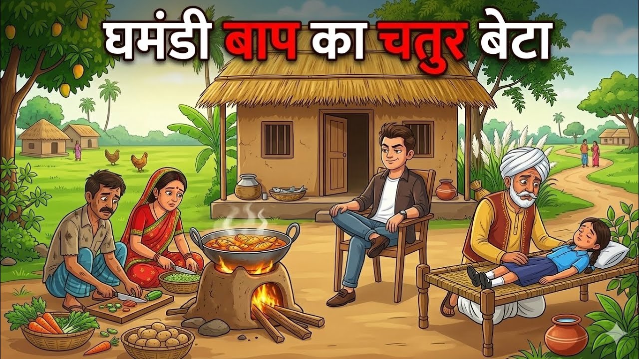 घमंडी बाप का चतुर बेटा | हिंदी कहानी | Ghamandi baap ka Chatur beta | Hindi story| Hindi moral story
