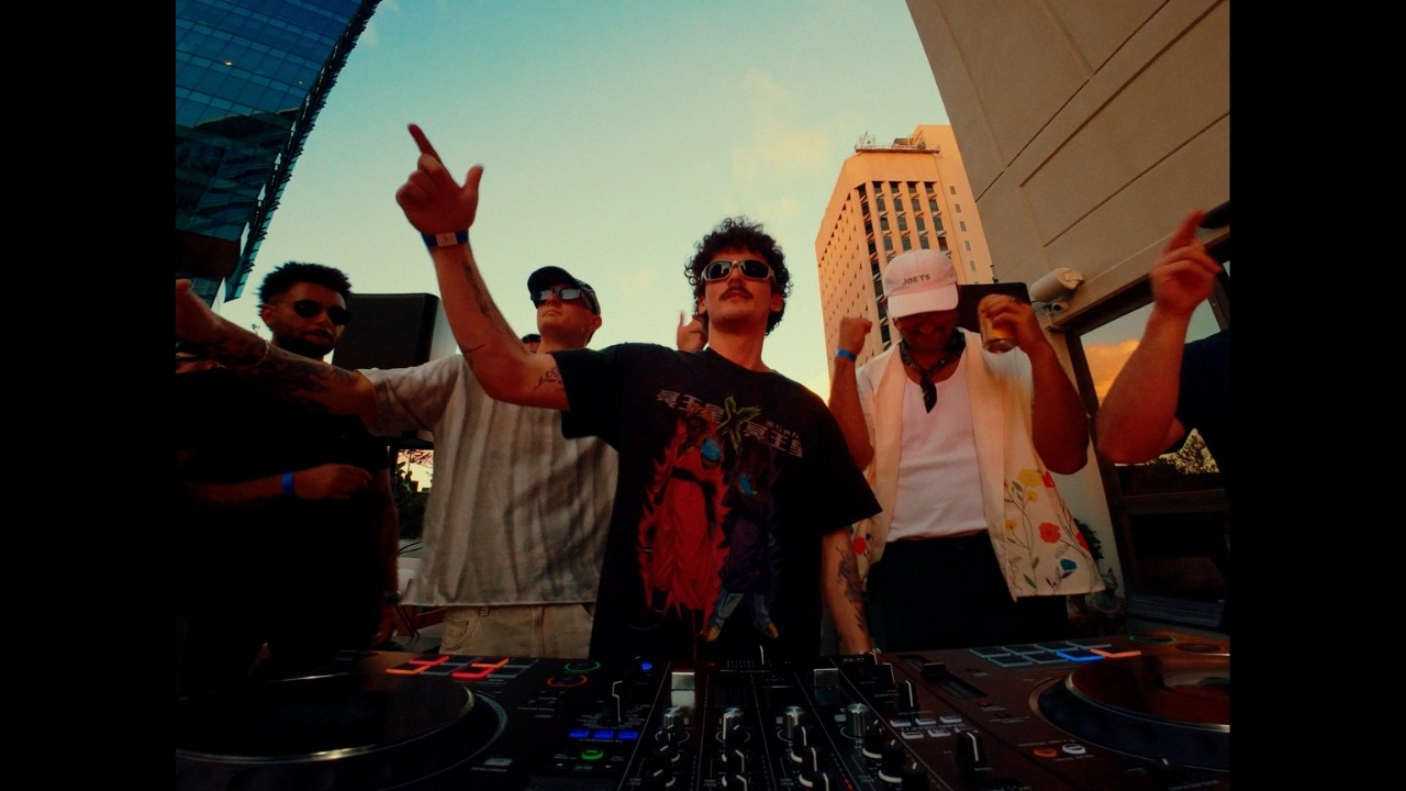 we brought dj decks to a rooftop in brisbane