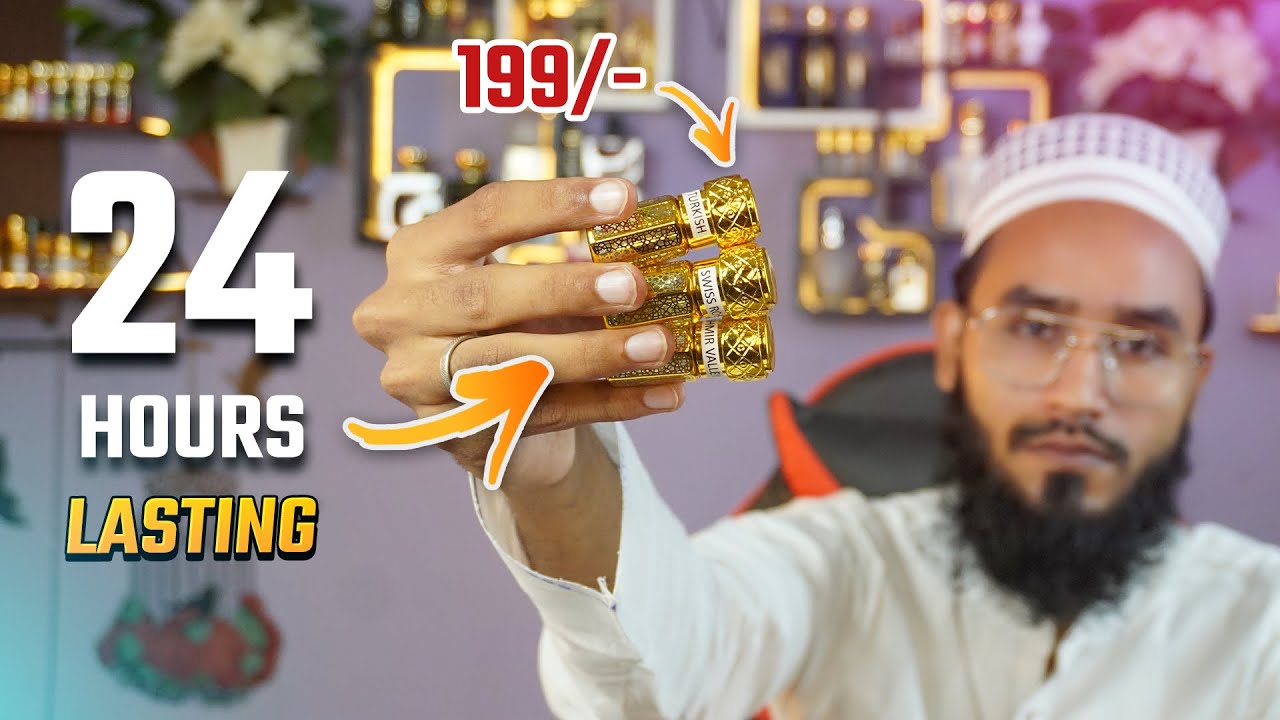 24 Hours Lasting Attar | Dubai Fragrance | Swiss Rose, Mkhlt Turkish & Kashmir Valley | Akram Aziz
