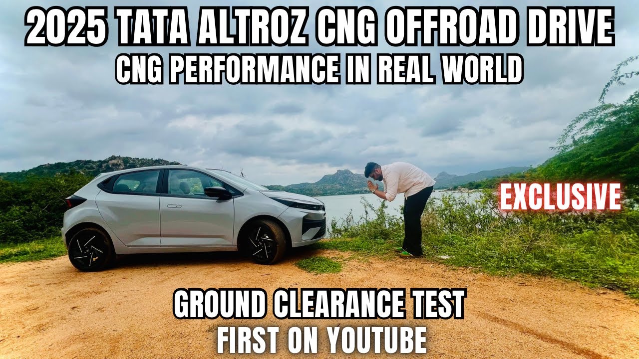 2025 TATA ALTROZ CNG OFFROAD TEST | GROUND CLEARANCE & CNG performance tested | ALL NEW ALTROZ DRIVE