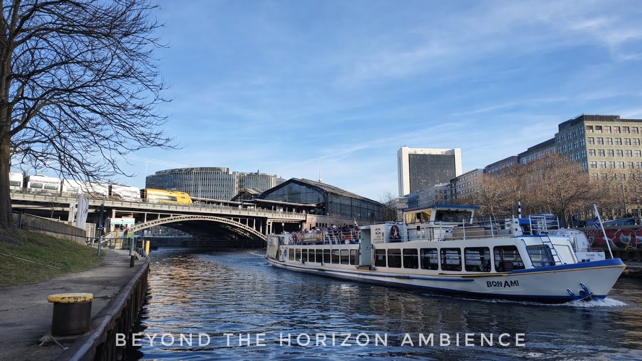 Berlin river ambience near Friedrichstraße station