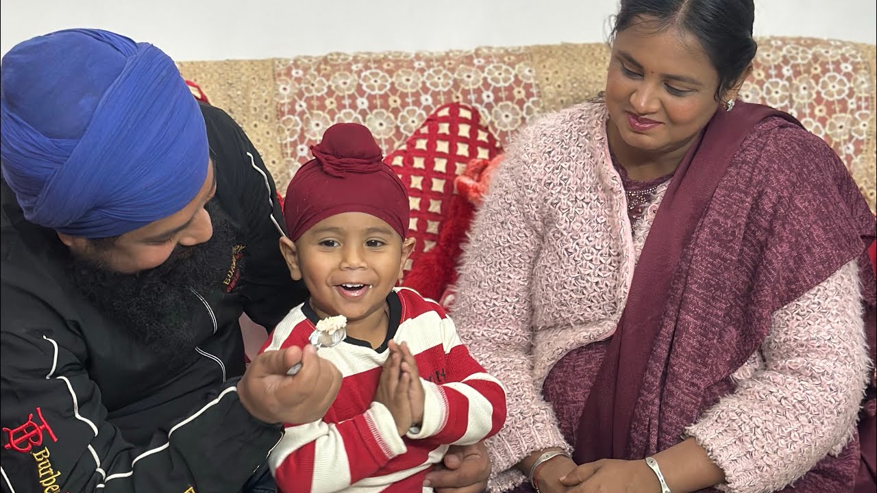 Bir singh 2nd birthday celebration with family 