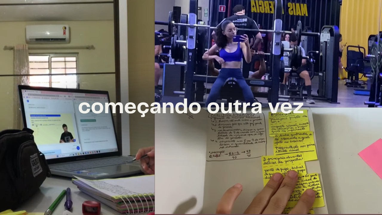 studyvlog | tranquei a faculdade, comecei a estudar pra enem e nova rotina