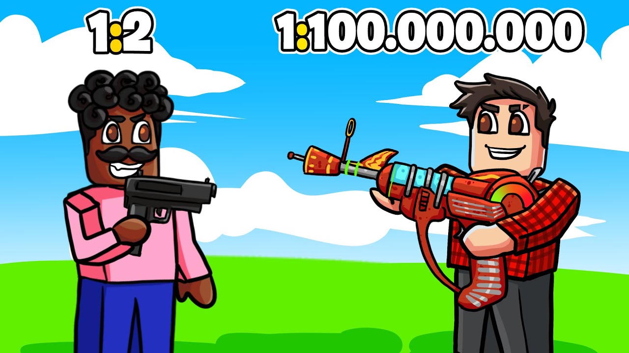 KOSMICZNE BRONIE W GRZE WIDZA - GUNS RNG! | ROBLOX