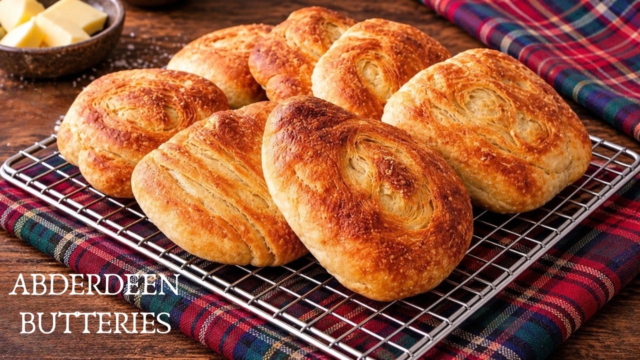 Aberdeen Butteries | Rowies | Scottish bread roll recipe
