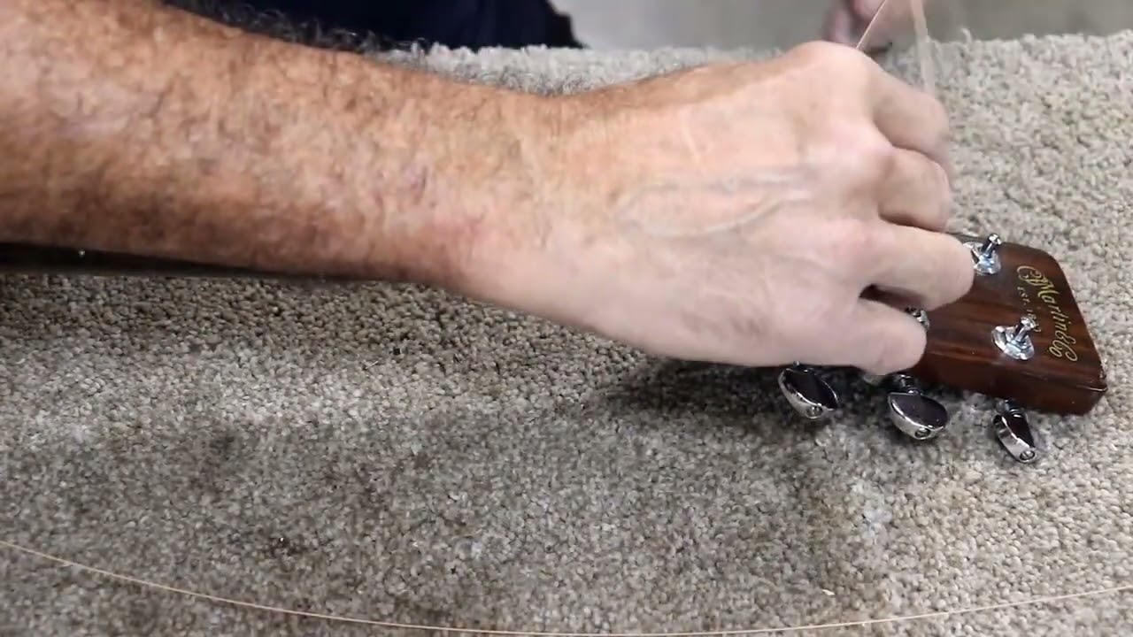 Acoustic stringing up -   Jerry Rosa method