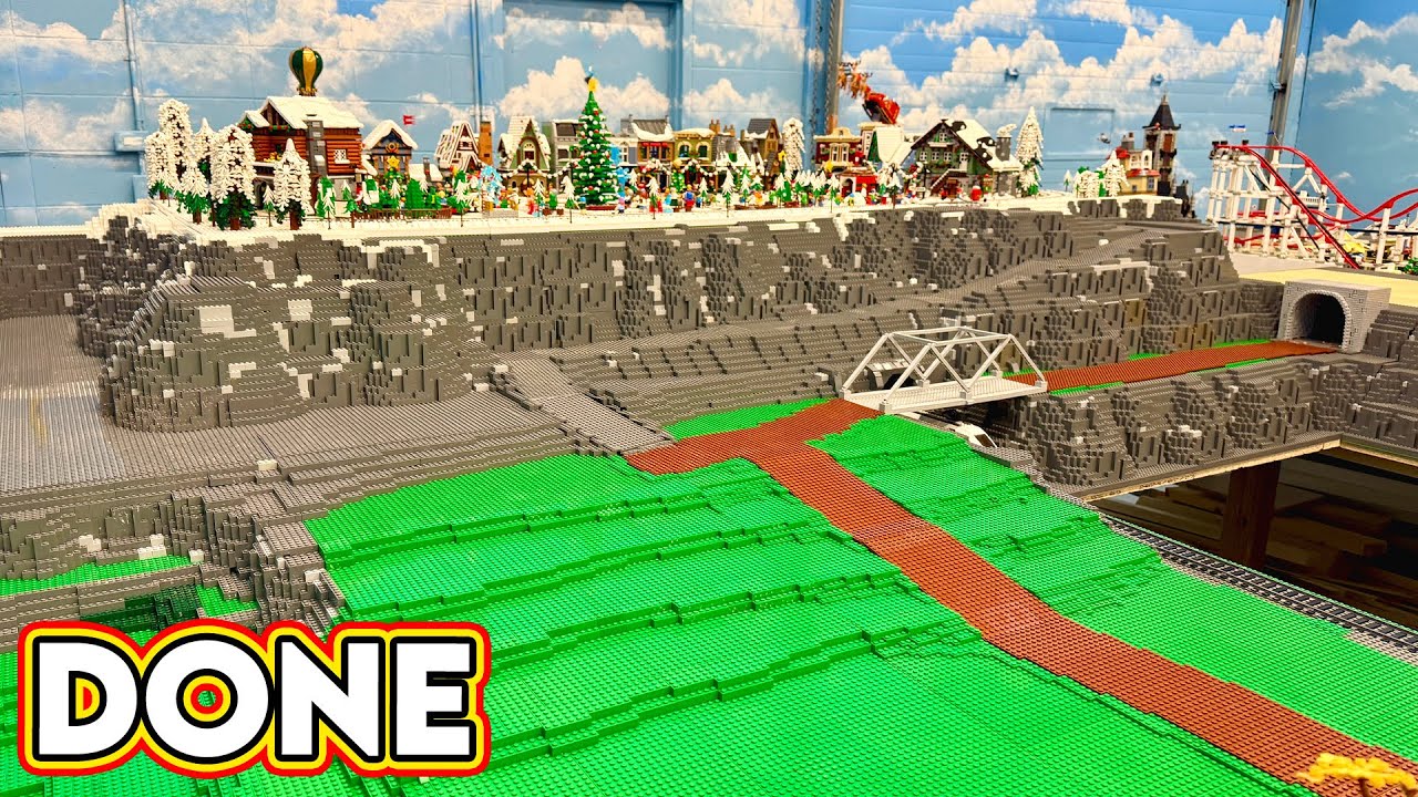 Finishing the LEGO Winter Village Mountain!