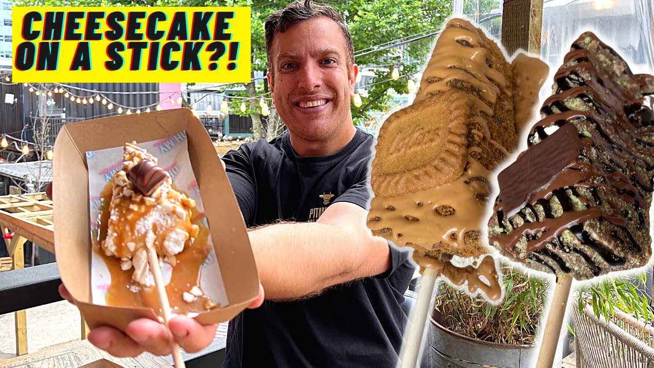 This Place Sells CHEESECAKE ON A STICK | Create your own Cheesecake!