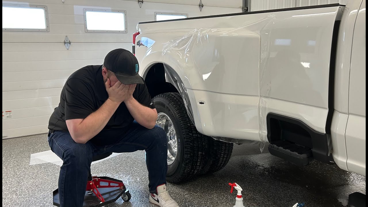 Когда PPF дает отпор: Эрик против задних сдвоенных колес на Ford Dually