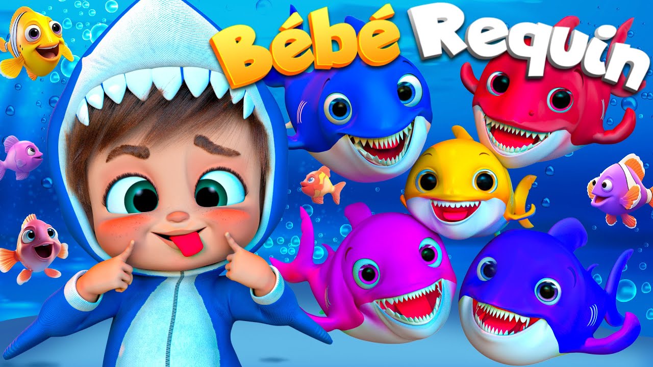 Bébé Requin et sa famille | Comptines Et Chansons | À Bébé Chanson @SuperLucaLEFrancais