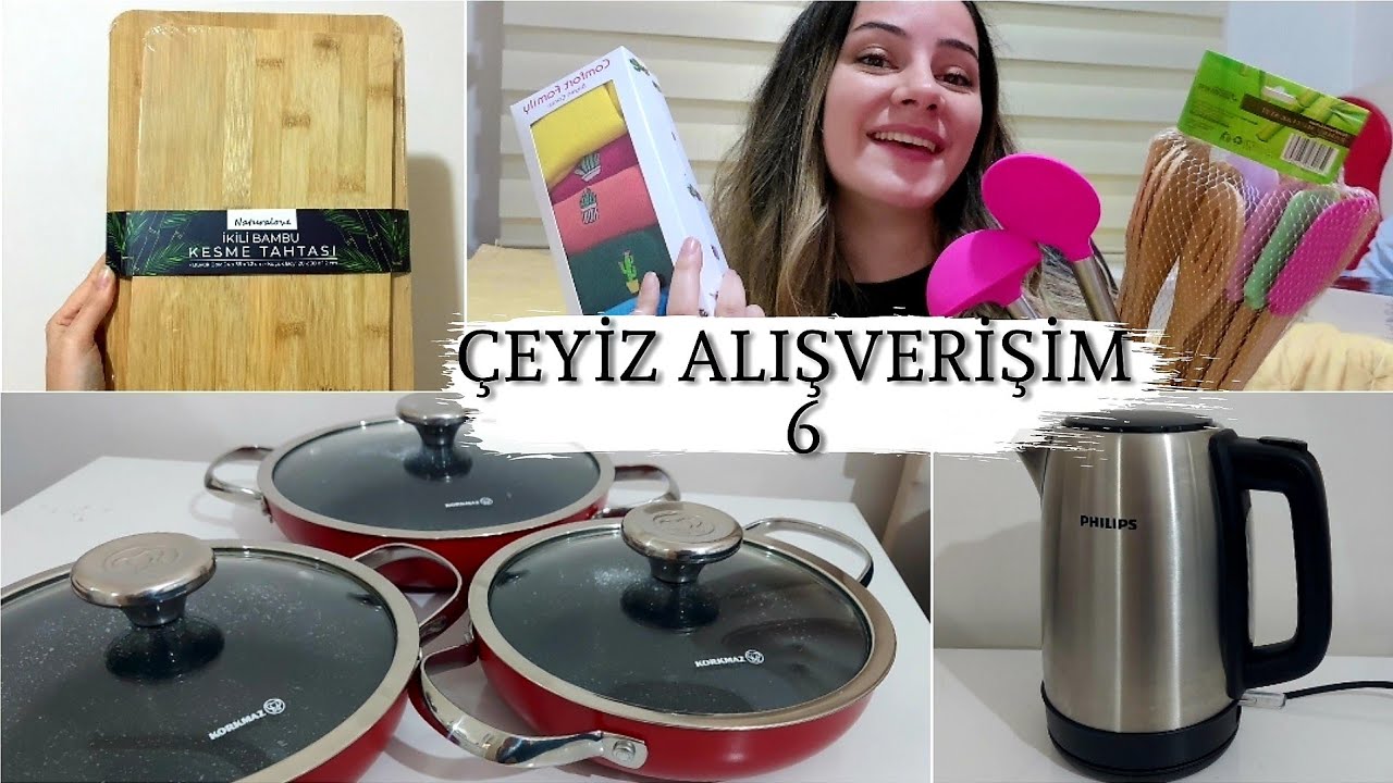 ÇEYİZ ALIŞVERİŞİM 6 || KORKMAZ SAHAN SETİ | PHILIPS SU ISITICI | BİM #korkmaz #philips #bim