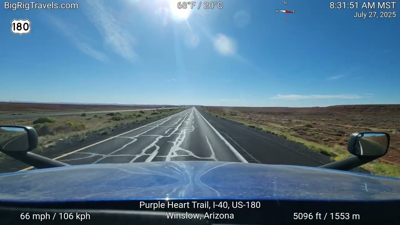 BRT524 From Canyon Diablo, Arizona eastbound on I-40 to Mentmore, New Mexico