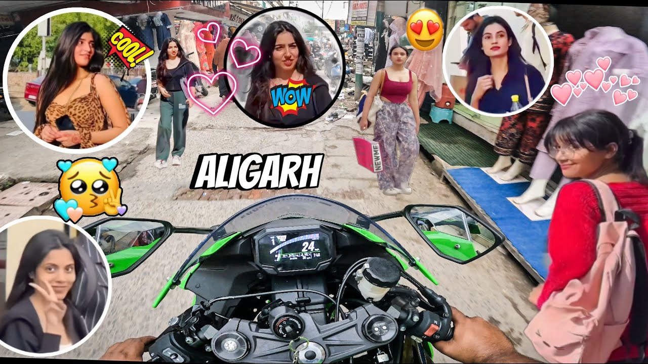 Cute Girls🥰 Reaction On My Kawasaki ZX6R🥰🥰 @snmotovloggs 