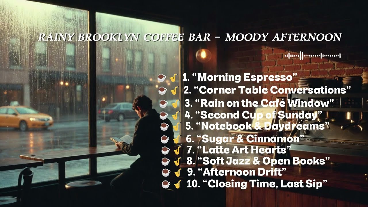 Brooklyn Coffee Shop Jazz – Cozy New York Cafe Ambience for Study, Work & Relax