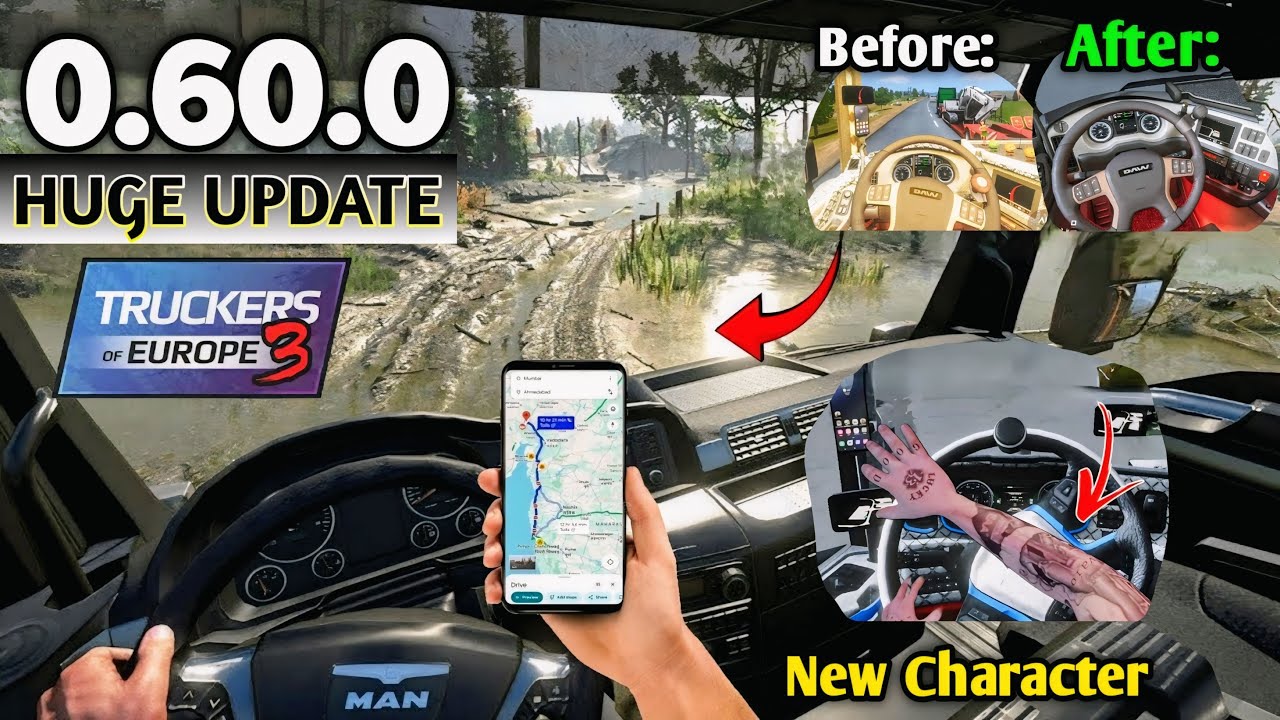 🚚UPDATE 0.60.0! - Added New Hands, Added New Traffic, New Jobs & More in Truckers of Europe 3