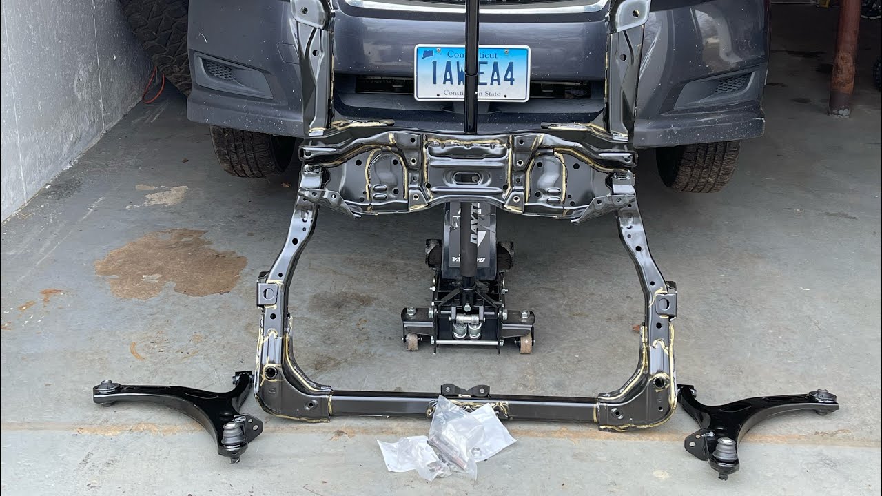 REPLACING ENGINE CRADLE 2011 SUBARU LEGACY