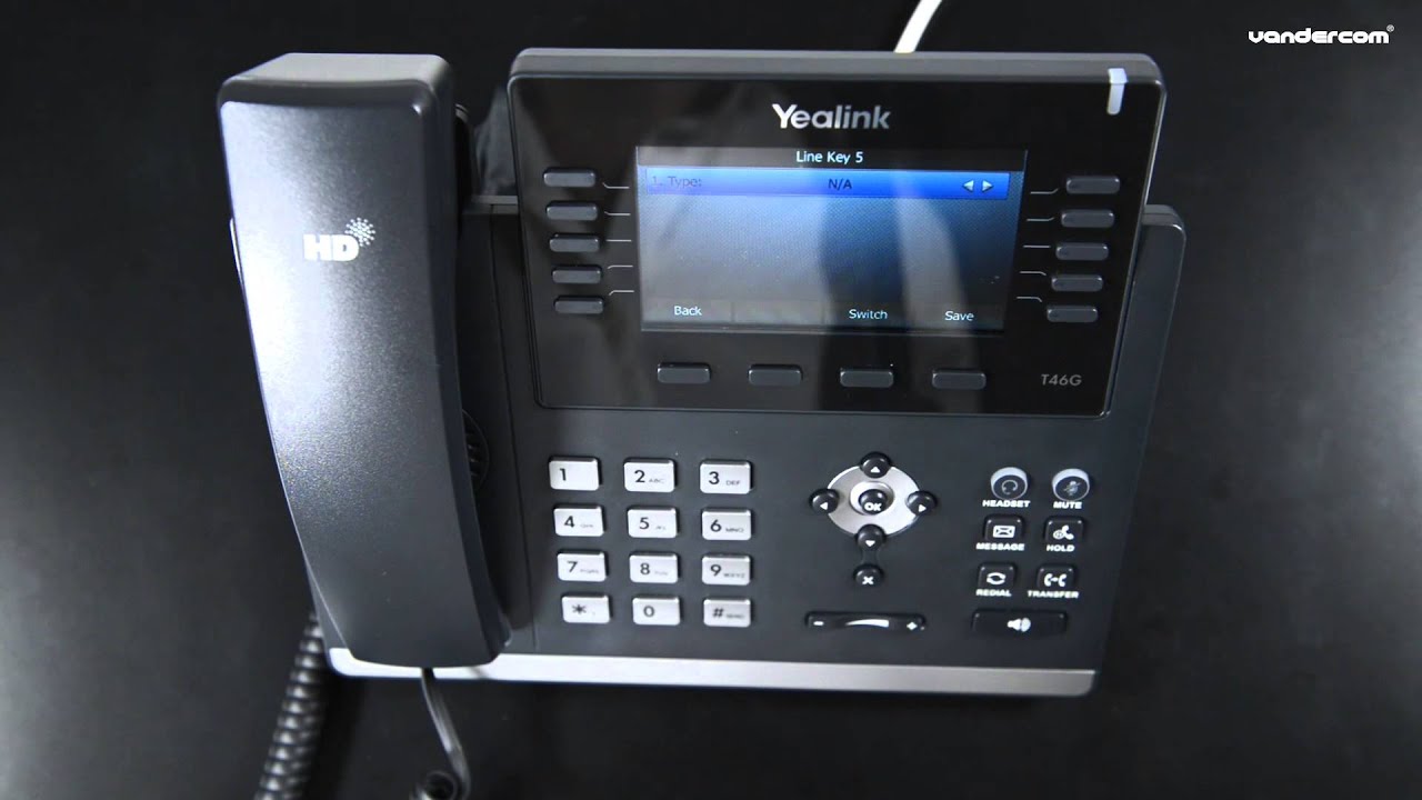 Yealink T46G Adding Speed Dials to the Main Screen Keys