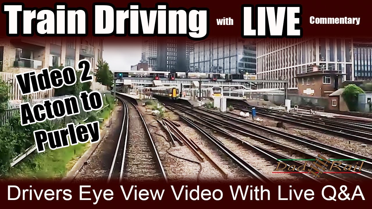 Train Driving LIVE!!! Video 2 Herne Hill - Purley Drivers Eye View, with live commentary and Q&A/