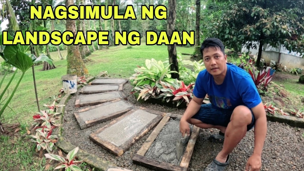 Nagsimula ng Landscape Ang Daan papunta sa mini Lake (maganda kaya ang resulta)